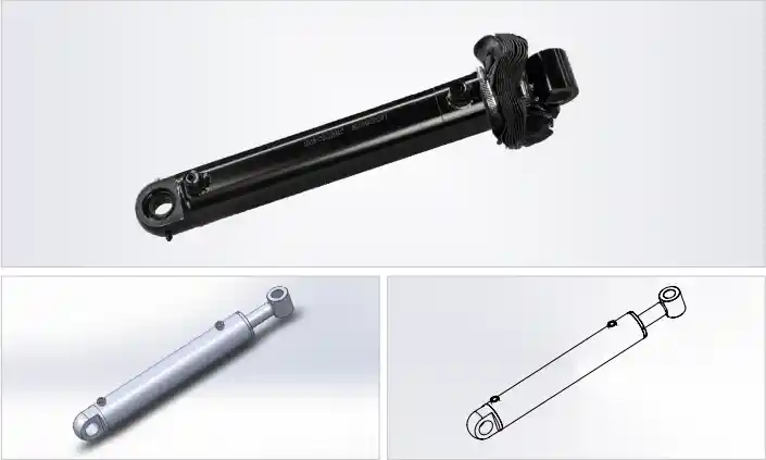 HCYY11112012 steering cylinder product view
