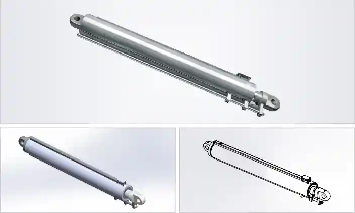 Crawler Crane Boom Hoist Hydraulic Cylinder – Model HCYY11112018 | Φ280×Φ160×2200, 31.5 MPa HCYY11112018 Crawler Crane Boom Hoist Hydraulic Cylinder-Product Visuals