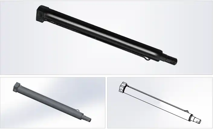 Crane Front Outrigger Jack Hydraulic Cylinder — HCYY11112025 (Φ80×Φ60, 18MPa) HCYY11112025 front outrigger jack cylinder product detail view