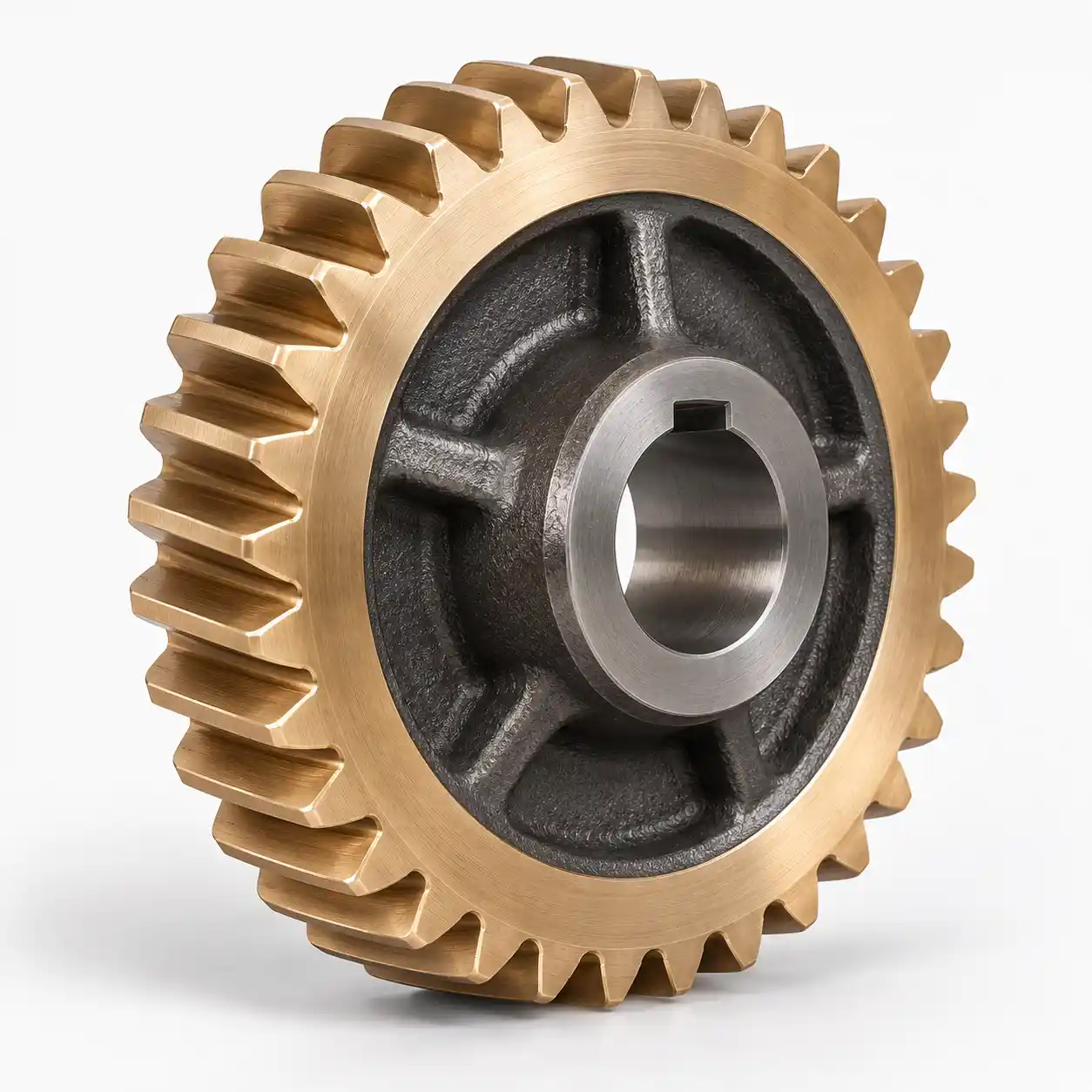 Tin bronze alloy worm gear for aluminum worm gear reducers